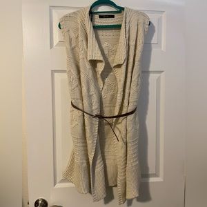 Beige sweater vest